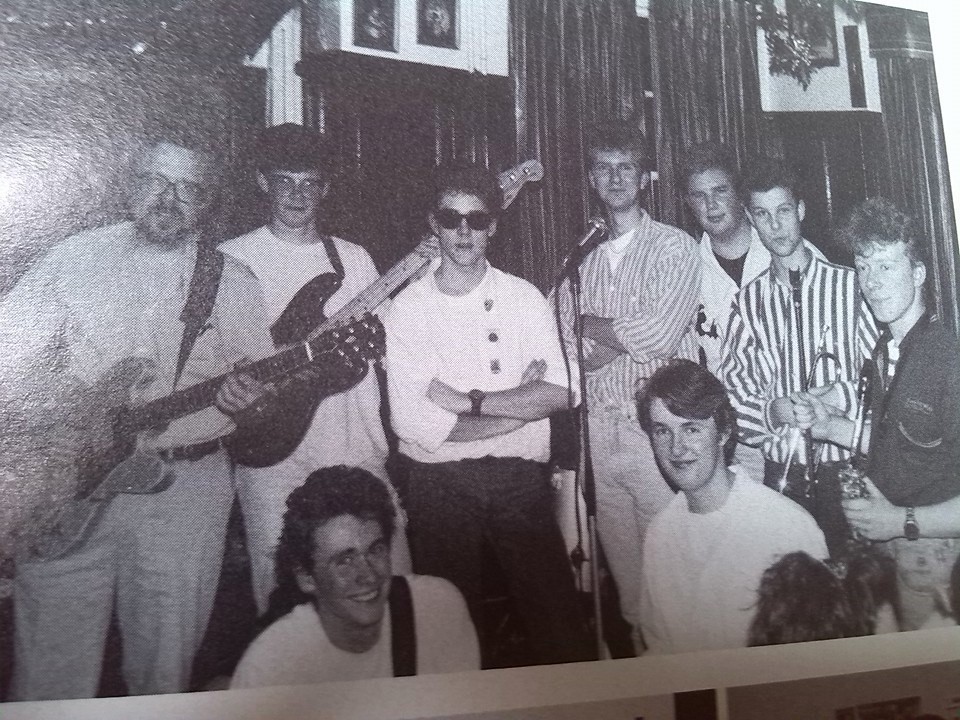 Forrest & The Choppers from the 90-91 Woking College Yearbook...